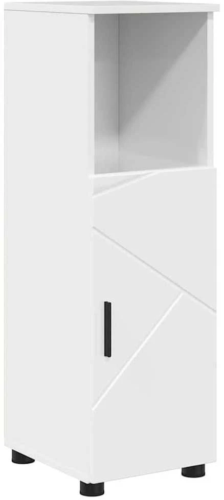 Vonios baldų rinkinys 5 vnt. Itin blizgi balta 61 x 35 x 64 cm