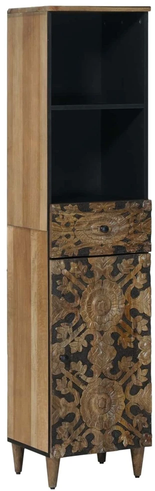 Vonios baldų rinkinys 3 vnt. Ruda 62 x 33 x 58 cm