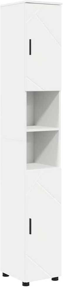 Vonios baldų rinkinys 4 vnt. Balta 61 x 35 x 64 cm