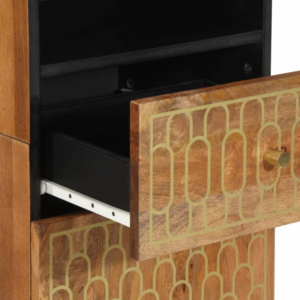 Vonios kambario baldų komplektas, 3 dalių, mango masyvas