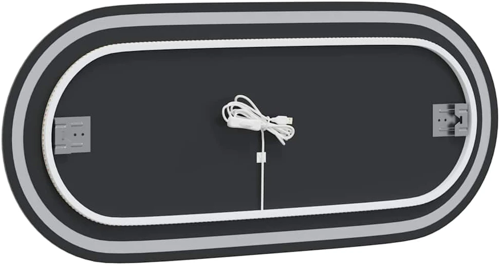 Vonios kambario LED veidrodis, 100x45cm, ovalus