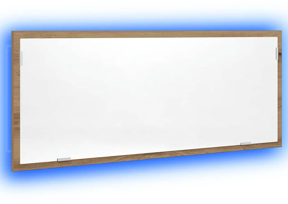 Vonios kambario LED veidrodis, artisano, 100x8,5x37cm, mediena