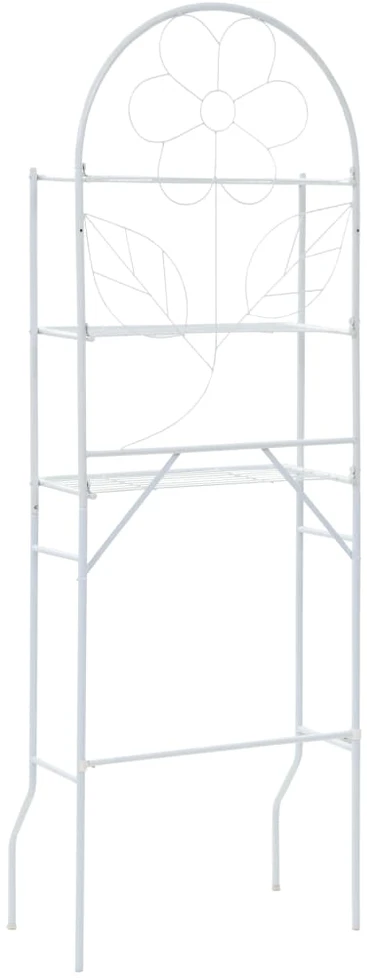 Vonios kambario lentyna, balta, 60x33x174 cm