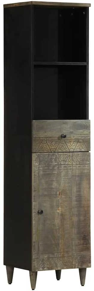 Vonios kambario spintelė, 38x33x160cm, mango medienos masyvas