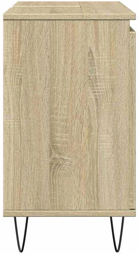 Vonios kambario spintelė, ąžuolo, 58x33x60cm, apdirbta mediena