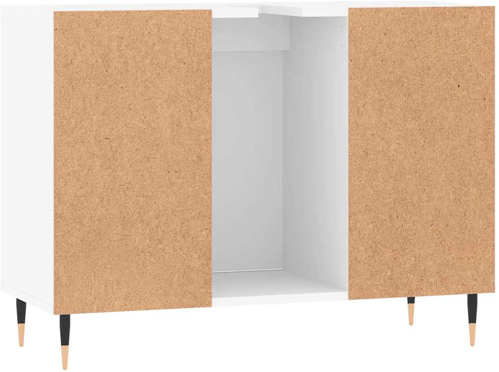 Vonios kambario spintelė, balta, 80x33x60cm, apdirbta mediena