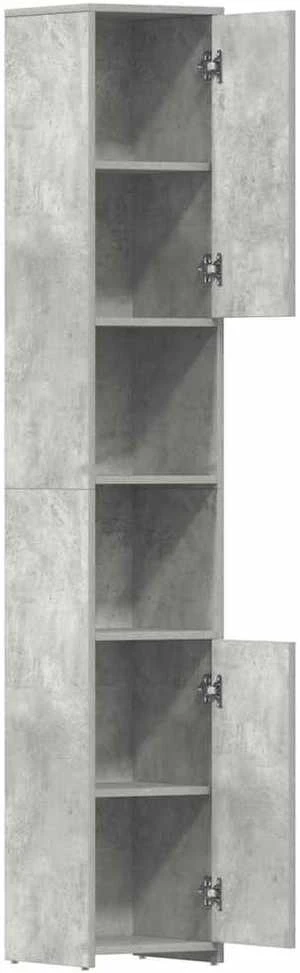 Vonios kambario spintelė, betono, 30x30x183,5cm, mediena