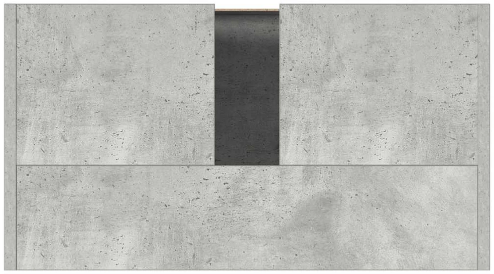 Vonios kambario spintelė, betono, 60x33x61cm, apdirbta mediena