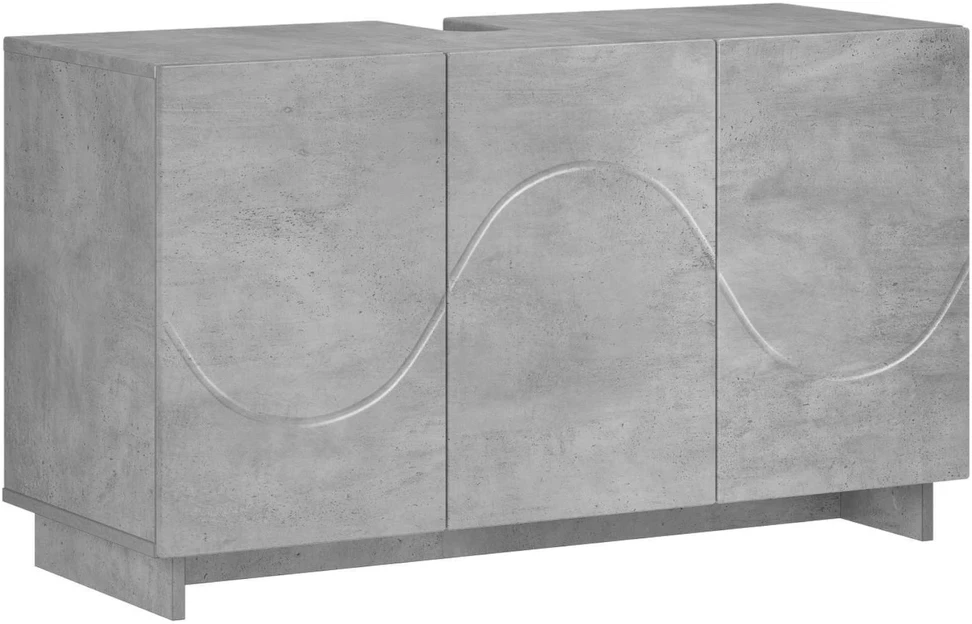 Vonios kambario spintelė Betono pilka 101 x 41 x 58 cm