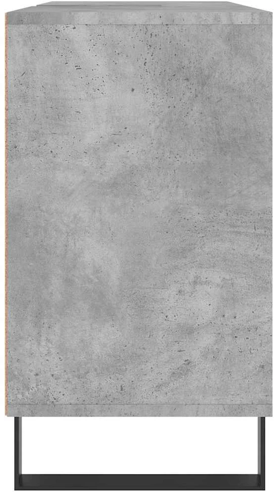 Vonios kambario spintelė, betono pilka, 80x33x60cm, mediena
