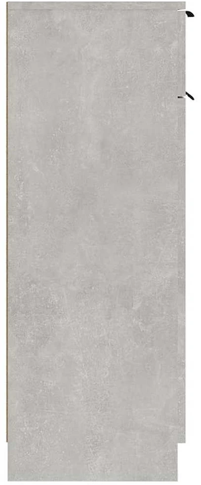 Vonios kambario spintelė, betono pilka, 32x34x90cm, mediena