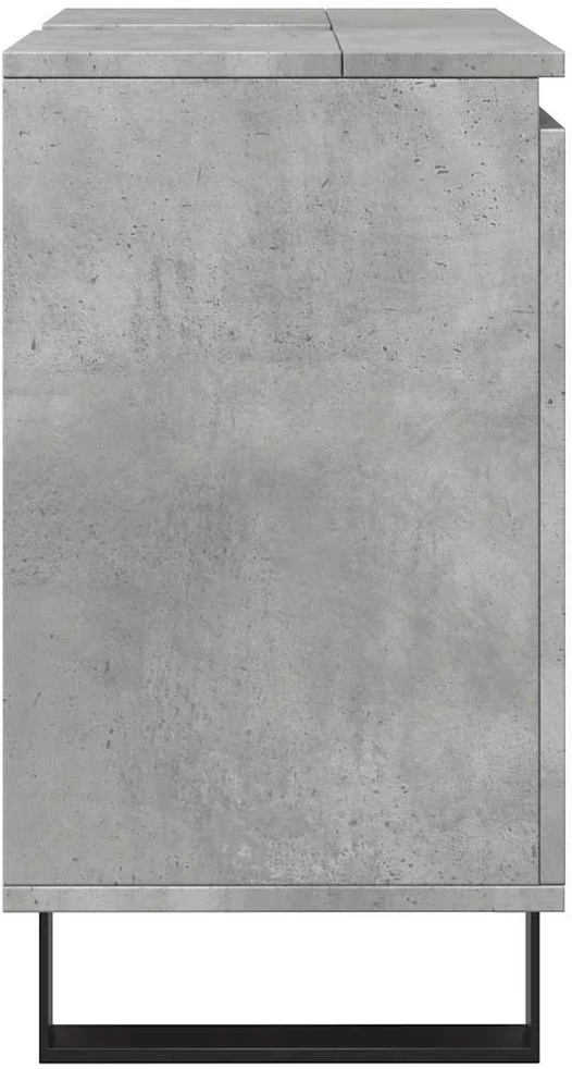 Vonios kambario spintelė, betono pilka, 58x33x60cm, mediena