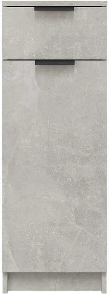 Vonios kambario spintelė, betono pilka, 32x34x90cm, mediena