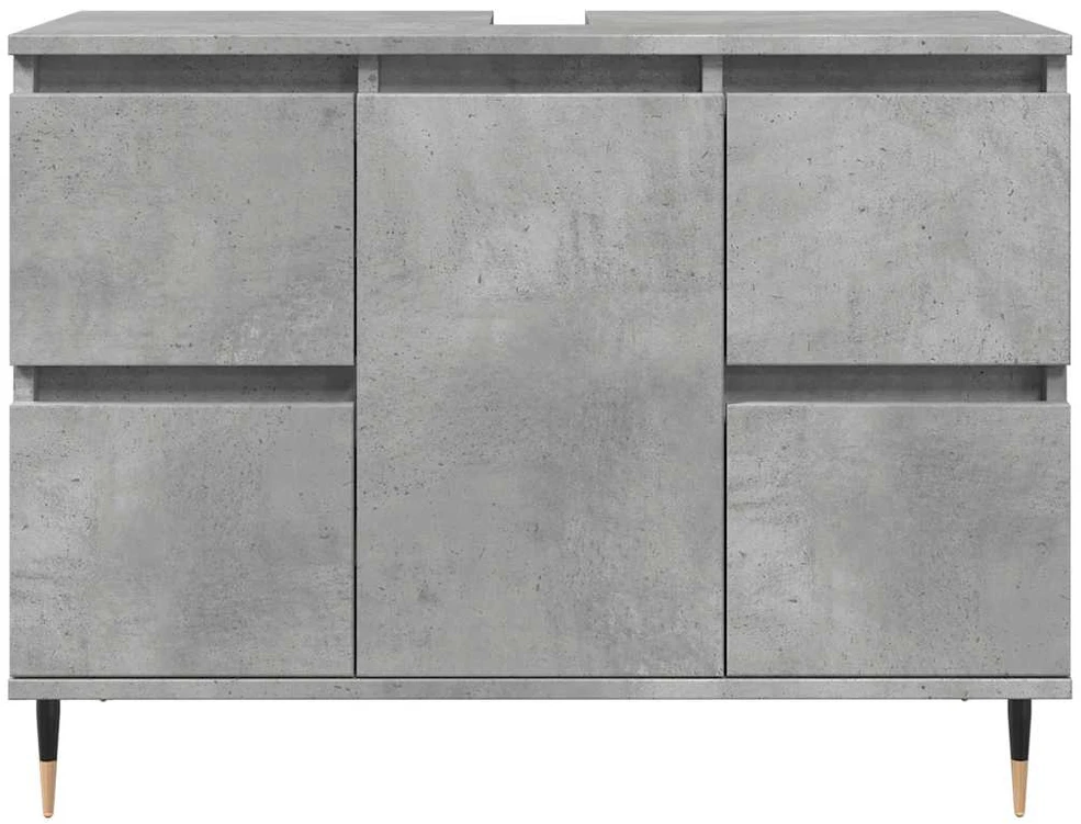 Vonios kambario spintelė, betono pilka, 80x33x60cm, mediena