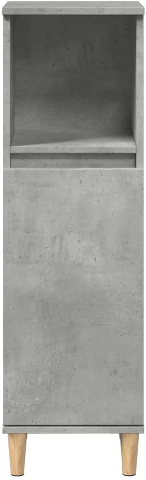 Vonios kambario spintelė, betono pilka, 30x30x100cm, mediena