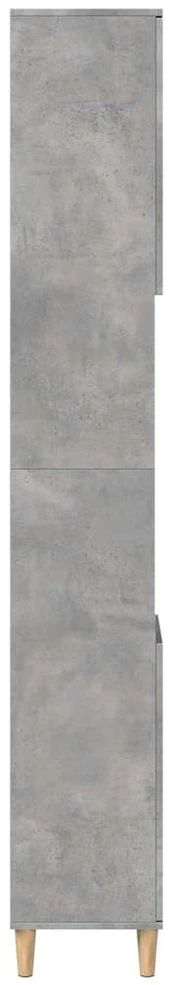 Vonios kambario spintelė, betono pilka, 30x30x190cm, mediena