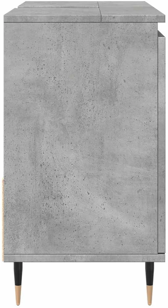 Vonios kambario spintelė, betono pilka, 65x33x60cm, mediena