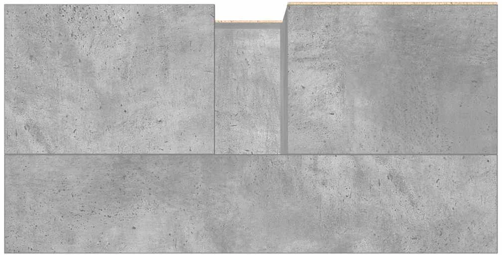 Vonios kambario spintelė, betono pilka, 65x33x60cm, mediena