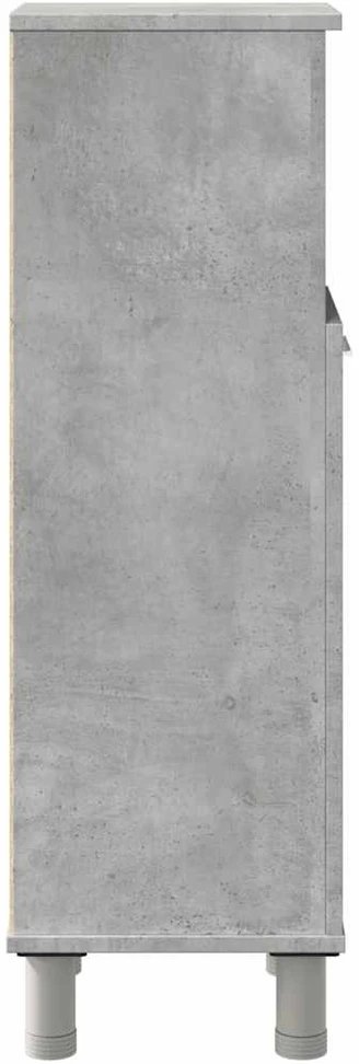 Vonios kambario spintelė, betono pilka, 30x30x95cm, MDP
