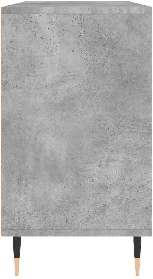 Vonios kambario spintelė, betono pilka, 80x33x60cm, mediena