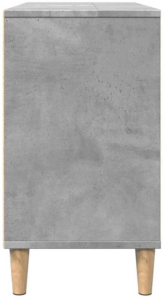 Vonios kambario spintelė, betono pilka, 80x33x60cm, mediena