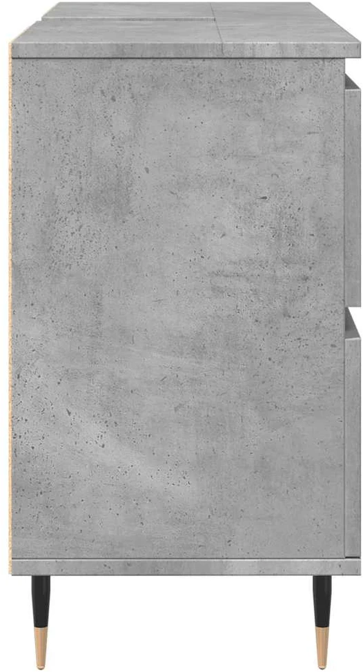 Vonios kambario spintelė, betono pilka, 80x33x60cm, mediena