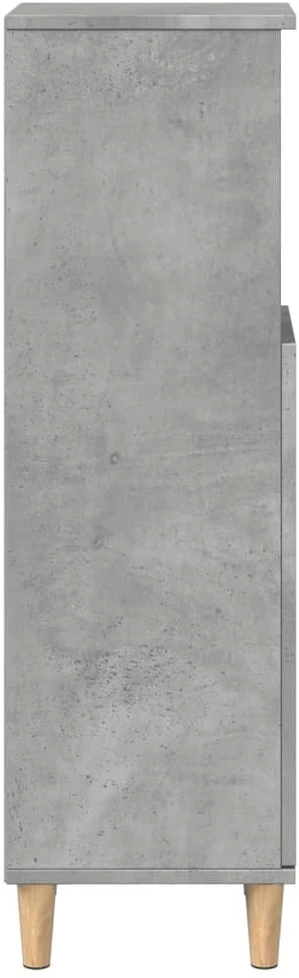 Vonios kambario spintelė, betono pilka, 30x30x100cm, mediena
