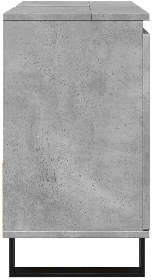Vonios kambario spintelė, betono pilka, 65x33x60cm, mediena