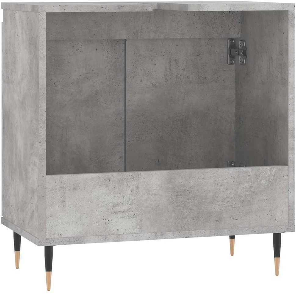 Vonios kambario spintelė, betono pilka, 58x33x60cm, mediena