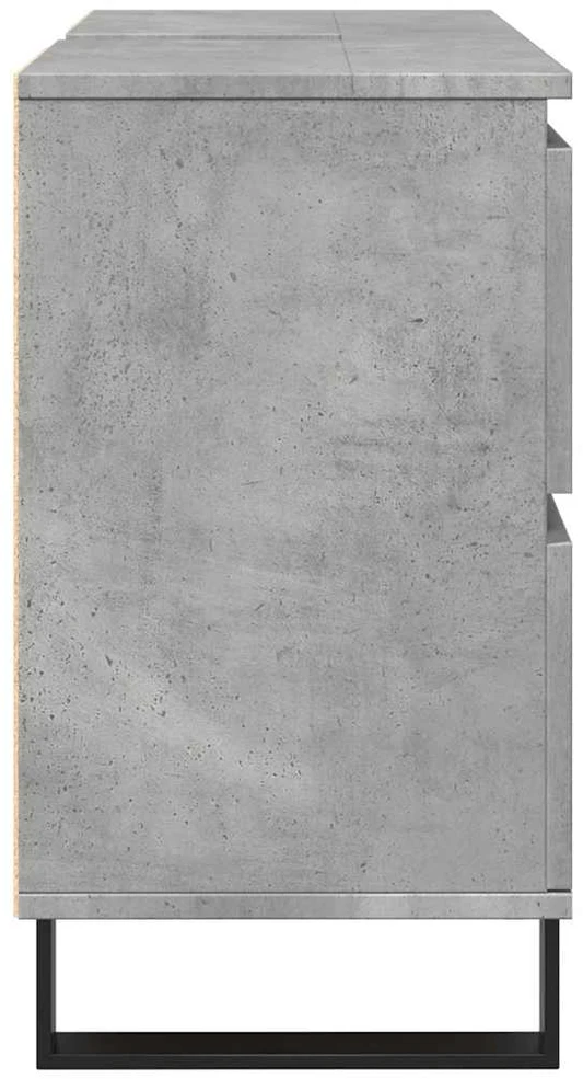 Vonios kambario spintelė, betono pilka, 80x33x60cm, mediena