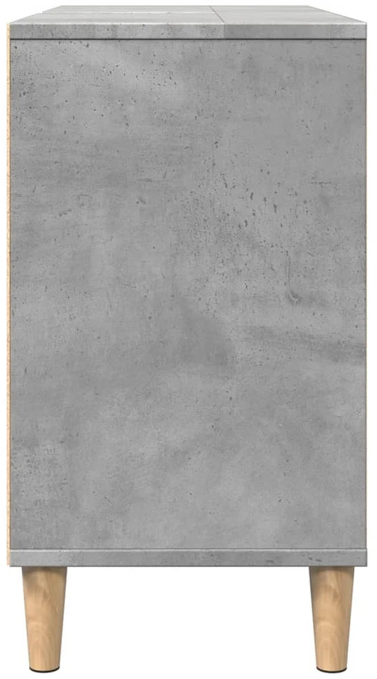 Vonios kambario spintelė, betono pilka, 80x33x60cm, mediena