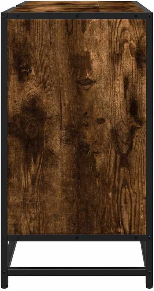 Vonios kambario spintelė, dūminio, 65x33x60 cm, mediena