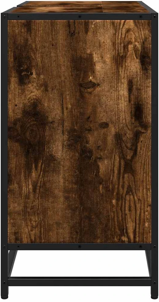 Vonios kambario spintelė, dūminio, 65x33x60 cm, mediena