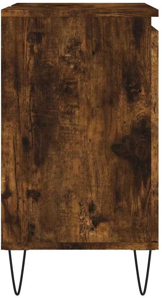Vonios kambario spintelė, dūminio ąžuolo, 58x33x60cm, mediena