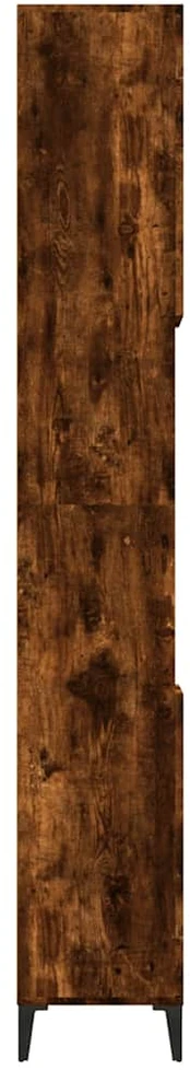 Vonios kambario spintelė, dūminio ąžuolo, 30x30x190cm, mediena