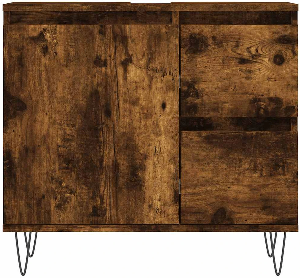 Vonios kambario spintelė, dūminio ąžuolo, 65x33x60cm, mediena