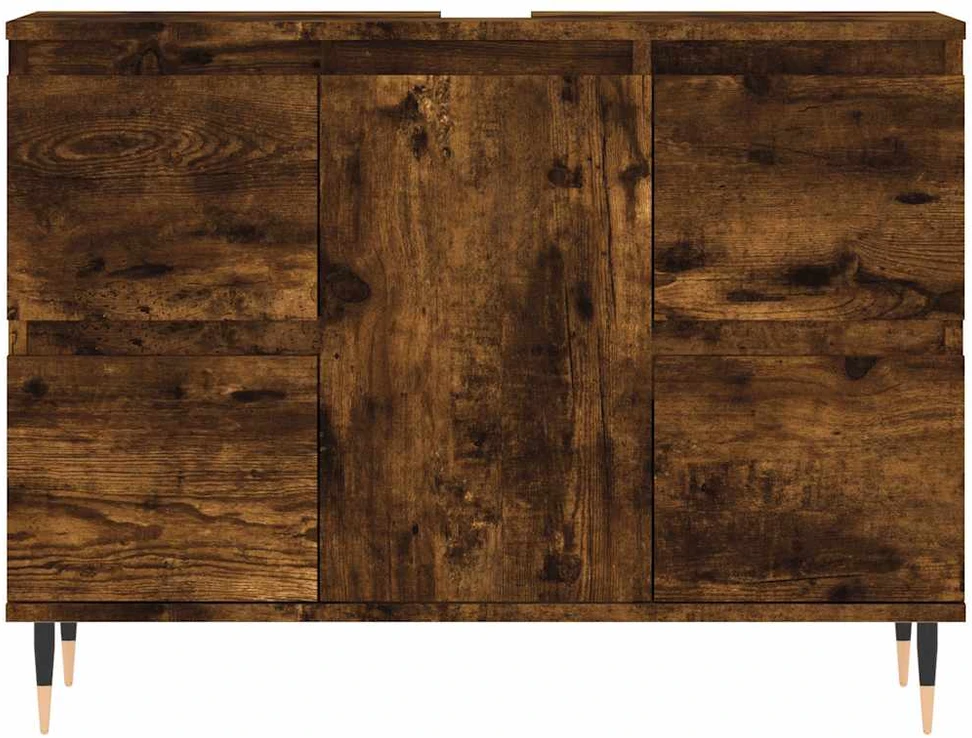 Vonios kambario spintelė, dūminio ąžuolo, 80x33x60cm, mediena