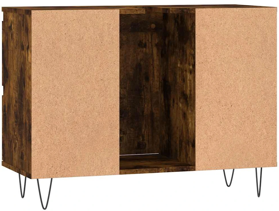 Vonios kambario spintelė, dūminio ąžuolo, 80x33x60cm, mediena