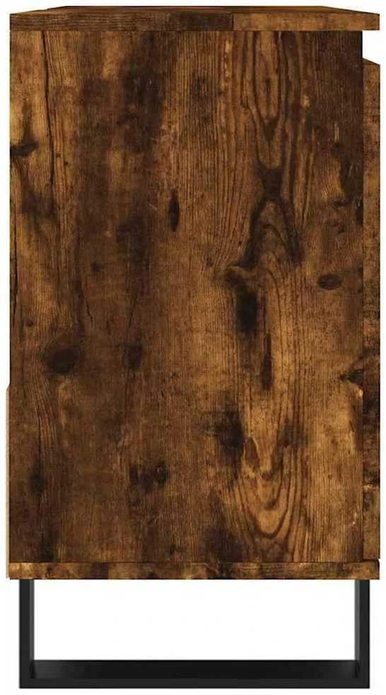 Vonios kambario spintelė, dūminio ąžuolo, 65x33x60cm, mediena