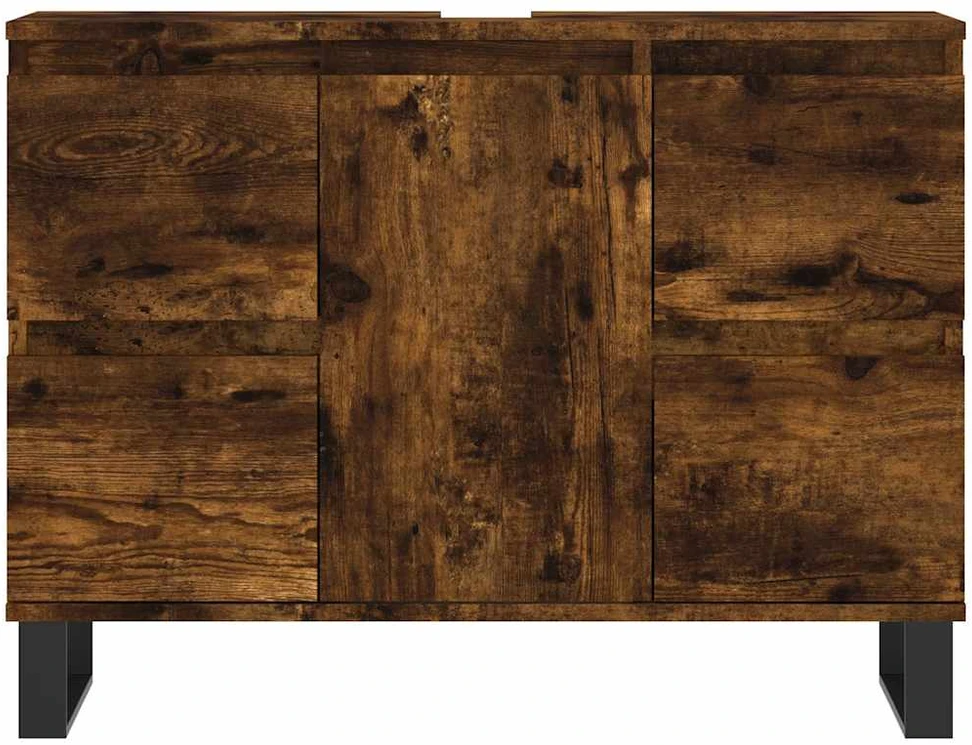 Vonios kambario spintelė, dūminio ąžuolo, 80x33x60cm, mediena