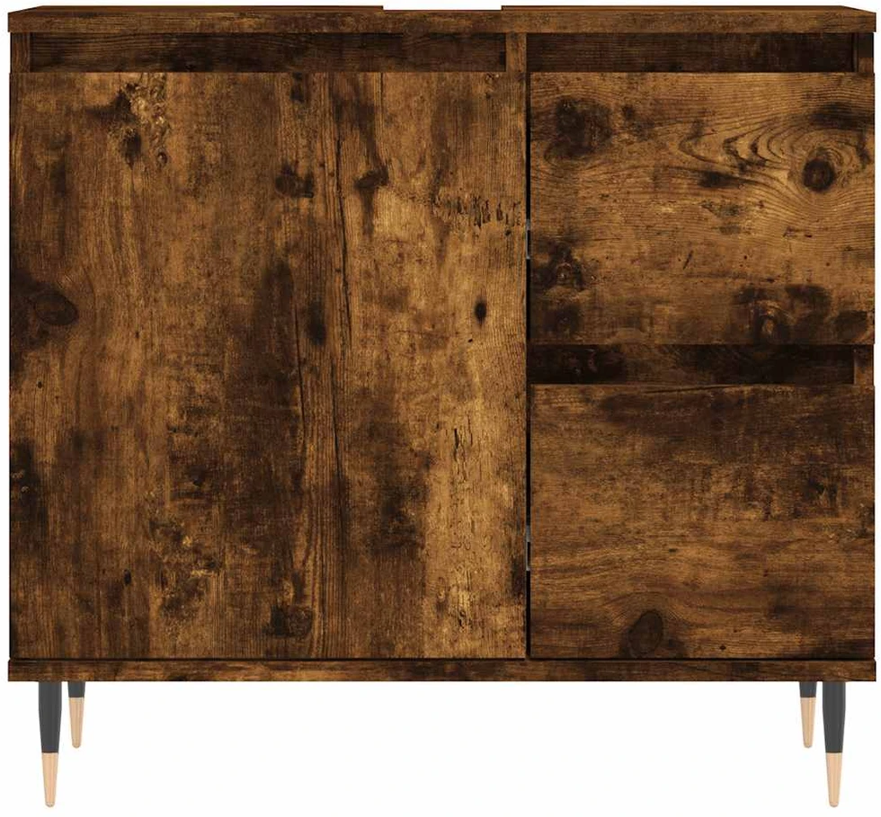 Vonios kambario spintelė, dūminio ąžuolo, 65x33x60cm, mediena