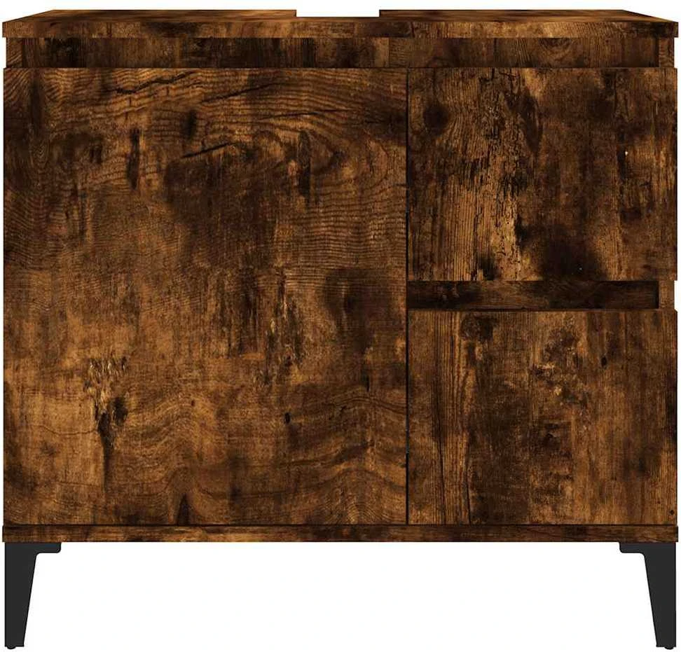 Vonios kambario spintelė, dūminio ąžuolo, 65x33x60cm, mediena