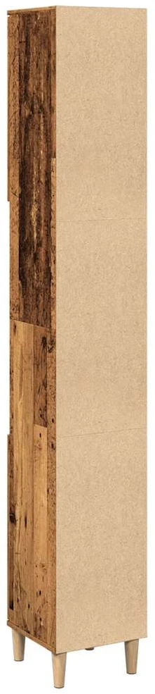 Vonios kambario spintelė, medienos, 30x30x190cm, mediena