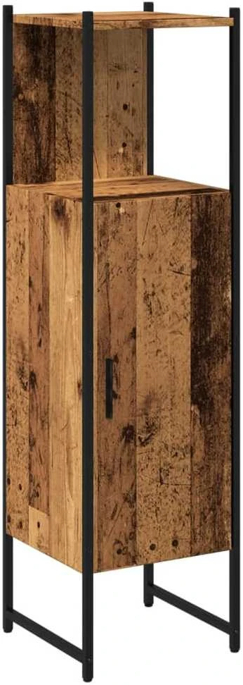 Vonios kambario spintelė, medienos, 33x33x120,5cm, mediena