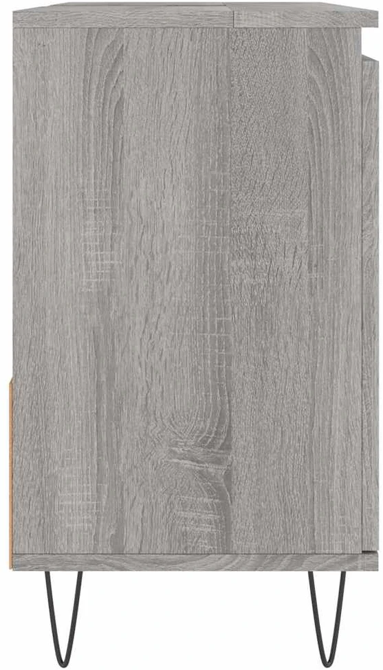 Vonios kambario spintelė, pilka ąžuolo, 65x33x60cm, mediena