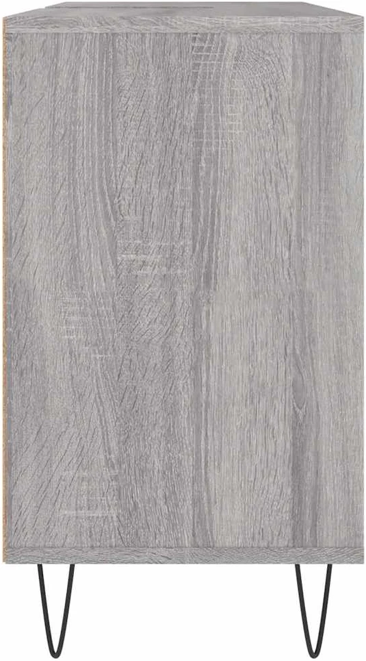 Vonios kambario spintelė, pilka ąžuolo, 80x33x60cm, mediena