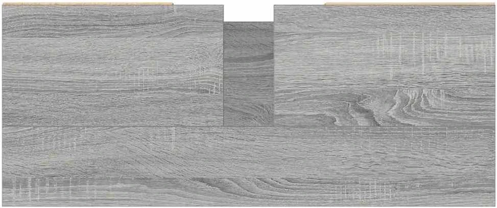 Vonios kambario spintelė, pilka ąžuolo, 80x33x60cm, mediena