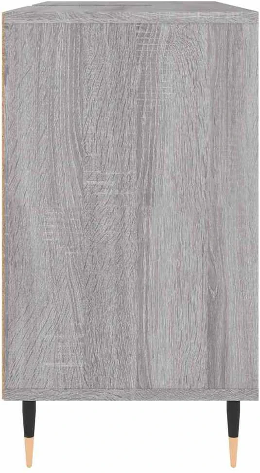 Vonios kambario spintelė, pilka ąžuolo, 80x33x60cm, mediena