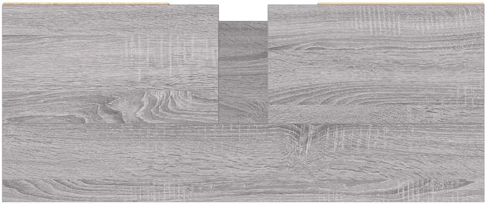 Vonios kambario spintelė, pilka ąžuolo, 80x33x60cm, mediena