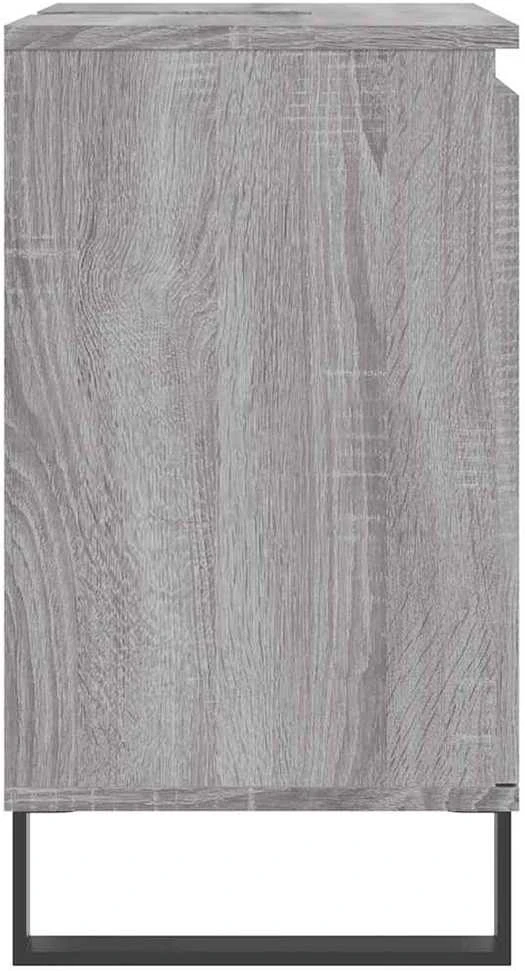 Vonios kambario spintelė, pilka ąžuolo, 58x33x60cm, mediena